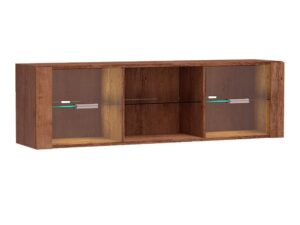 Miniaturka 4 - Półka Brenza jesion jasny z oświetleniem LED szklanych półek