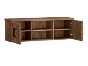 Miniaturka 1 - Półka Pradella 118 cm Dąb lefkas, otwarte boczne drzwiczki