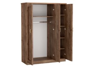 Miniaturka 1 - Szafa Pradella 135 cm, otwarte drzwi, drążek i półki
