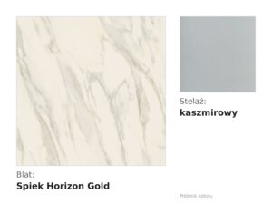 Miniaturka 4 - Próbnik koloru: blat spiek horizon gold, stelaż kaszmirowy