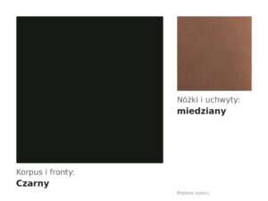 Miniaturka 5 - Próbnik koloru: korpus czarny, nóżki i uchwyty miedziany