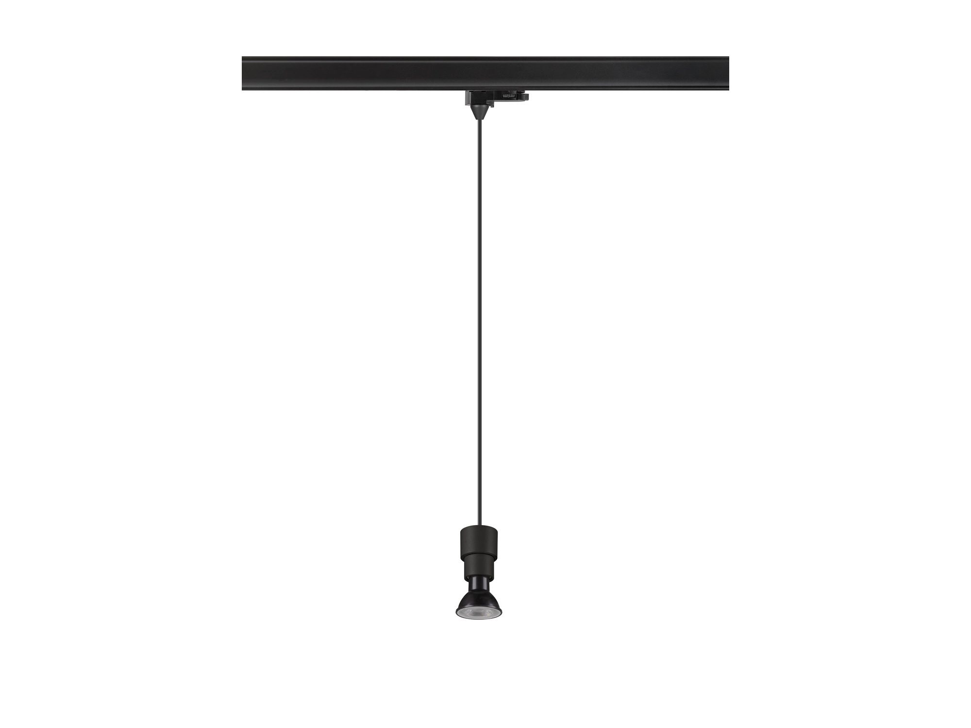 Puri 2.0 Basic czarna lampa wisząca GU10 – obudowa i przewód zawieszenia
