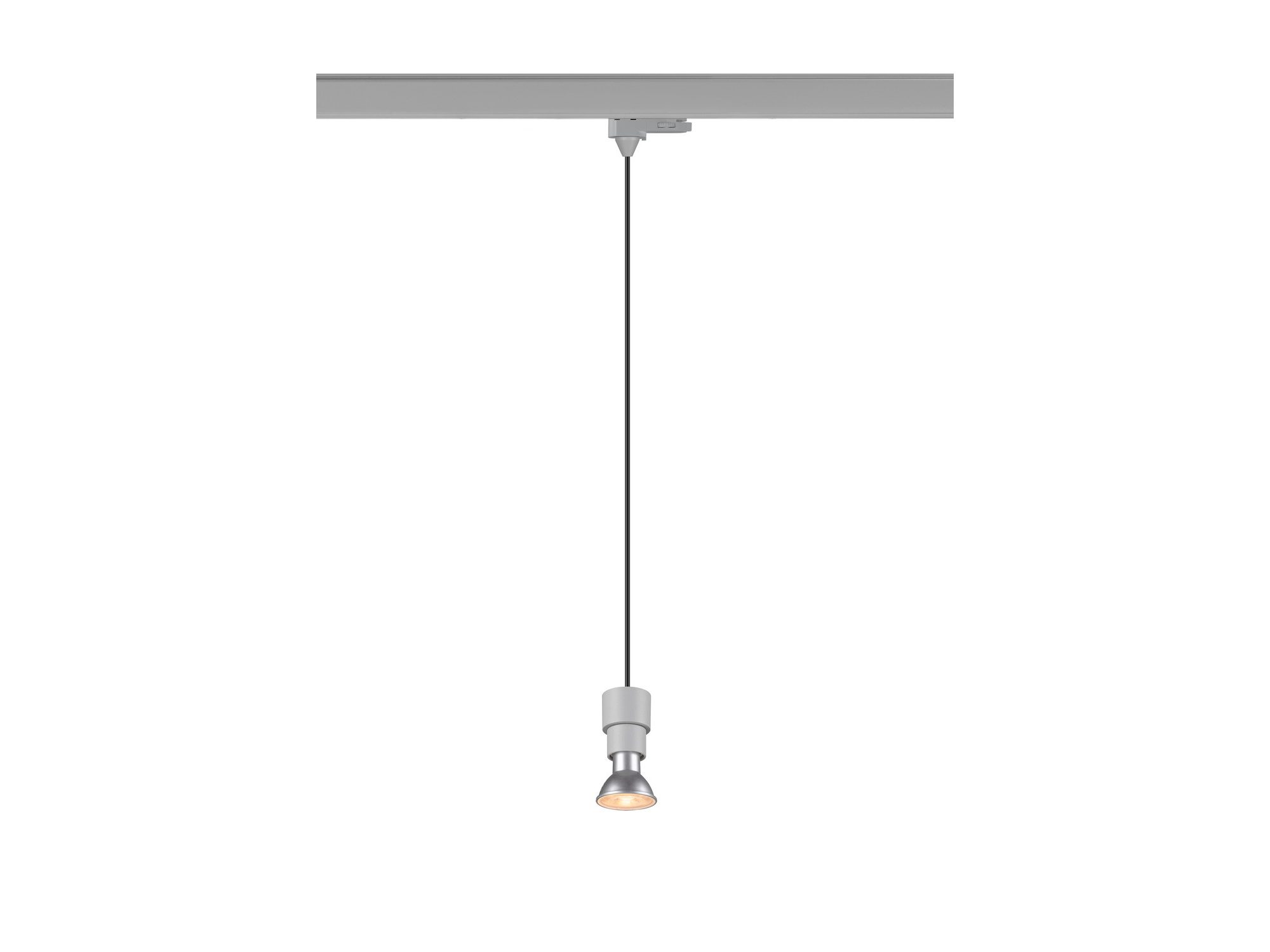 Puri 2.0 Basic szara lampa wisząca GU10 do szyny trójfazowej – światło