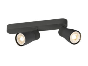 Miniaturka 8 - Czarna lampa Puri 2.0 Dome asymetryczna z dwoma gniazdami GU10