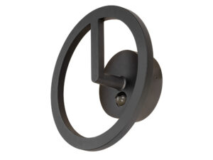 Miniaturka 5 - Kinkiet zewnętrzny Q-Ring czarny z czujnikiem – widok główny