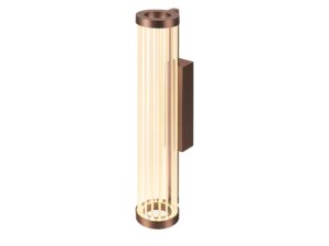 Miniaturka 2 - Kinkiet LED Quimera 41 cm w kolorze ciemnej miedzi na białym tle