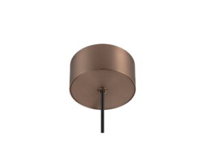 Miniaturka 7 - Lampa Quimera ciemna miedź – detal rozety i kabla