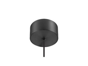 Miniaturka 1 - Lampa Quimera ciemny brąz – zbliżenie rozety sufitowej