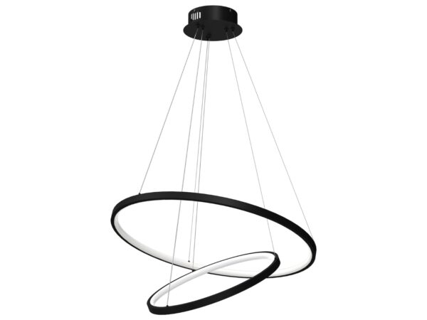 Lampa wisząca LED Raladano 51 W z dwoma pierścieniami