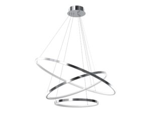 Miniaturka 2 - Lampa wisząca LED Raladano 93 W z trzema pierścieniami – zdjęcie 3