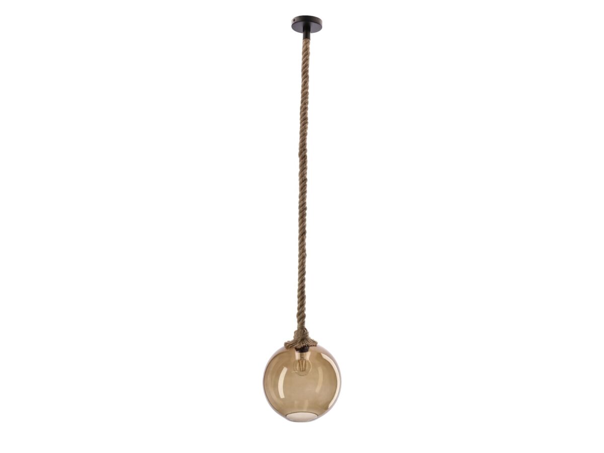 Lampa wisząca Ralasena ze szklanym kloszem 25 cm