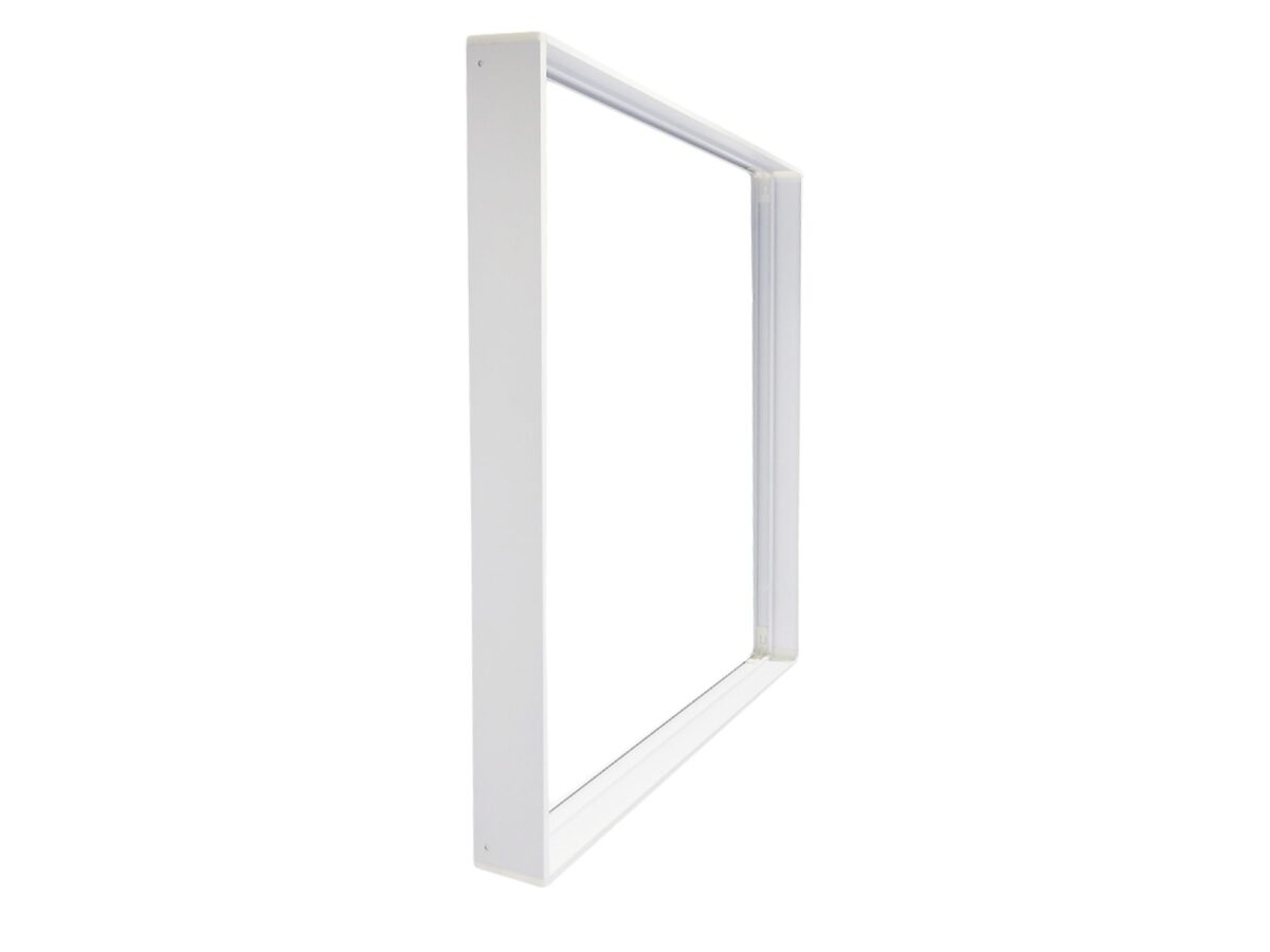 Ramka aluminiowa natynkowa do panelu LED Backlit 60×60 cm biała