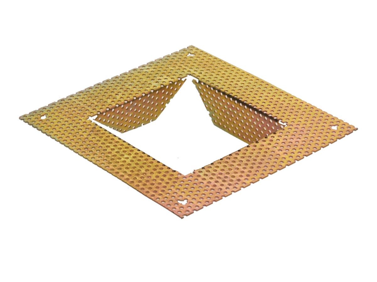 Ramka podtynkowa stalowa Frame Basic 13,5 × 13,5 cm złota