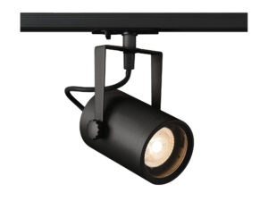Miniaturka 1 - Czarny reflektor szynowy EURO SPOT GU10 z adapterem 1-fazowym