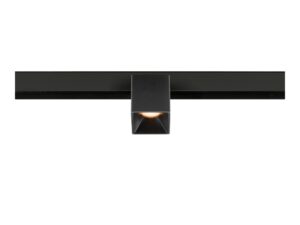 Miniaturka 1 - Czarny kwadratowy reflektor Fix-It! 48 V DALI 2700 K na czarnej szynie