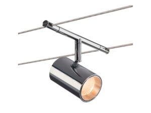 Miniaturka 2 - Chromowany reflektor linkowy Tenseo Noblo z modułem LED na białym tle