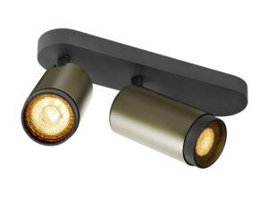Miniaturka 6 - Grip! L brązowo-czarny – dwa ruchome reflektory na czarnej listwie sufitowej