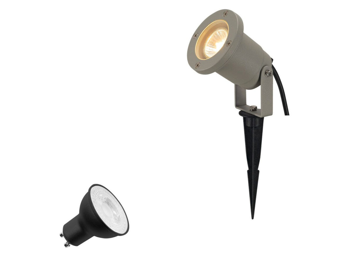 Reflektor ogrodowy wbijany Nautilus Lamp Set 6 W 4000 K szary
