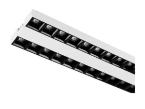 Miniaturka 1 - Reflektor Sight Evo biało-czarny, zbliżenie na dwie listwy LED
