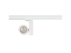 Miniaturka 9 - Biały reflektor szynowy LED 25 W do szyny trójfazowej na białym tle