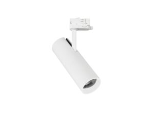 Miniaturka 9 - Biały reflektor szynowy LED 35 W do systemu trójobwodowego na białym tle