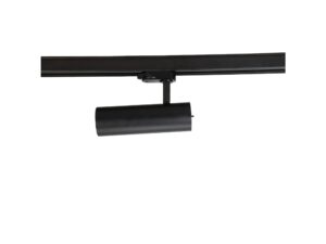 Miniaturka 1 - Czarny reflektor szynowy LED 35 W do systemu trójobwodowego na białym tle