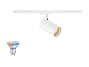Miniaturka 1 - Reflektor do szyny Asto Tube Smart Set biały ze smart żarówką GU10 Zigbee