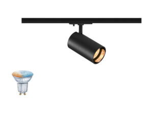 Miniaturka 2 - Reflektor do szyny Asto Tube Smart Set czarny ze smart żarówką GU10 Zigbee