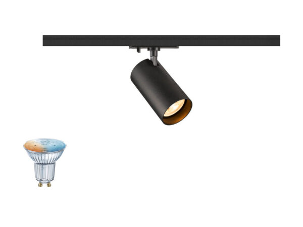 Reflektor do szyny jednofazowej Enola 2.0 M Smart Set w kolorze czarnym