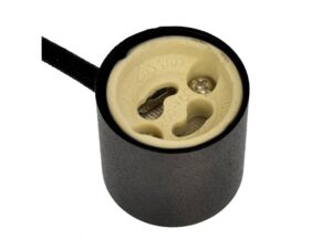 Miniaturka 4 - Zbliżenie ceramicznej oprawki GU10 reflektora szynowego