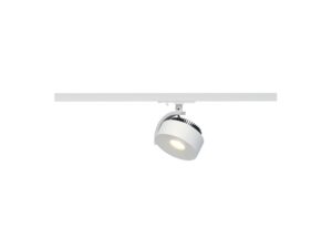 Miniaturka 2 - Biały reflektor Kalu Track LED na szynie, ujęcie pod innym kątem