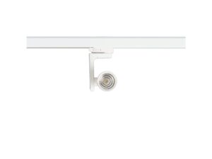 Miniaturka 2 - Biały reflektor szynowy LED 10 W z przodu na prowadnicy