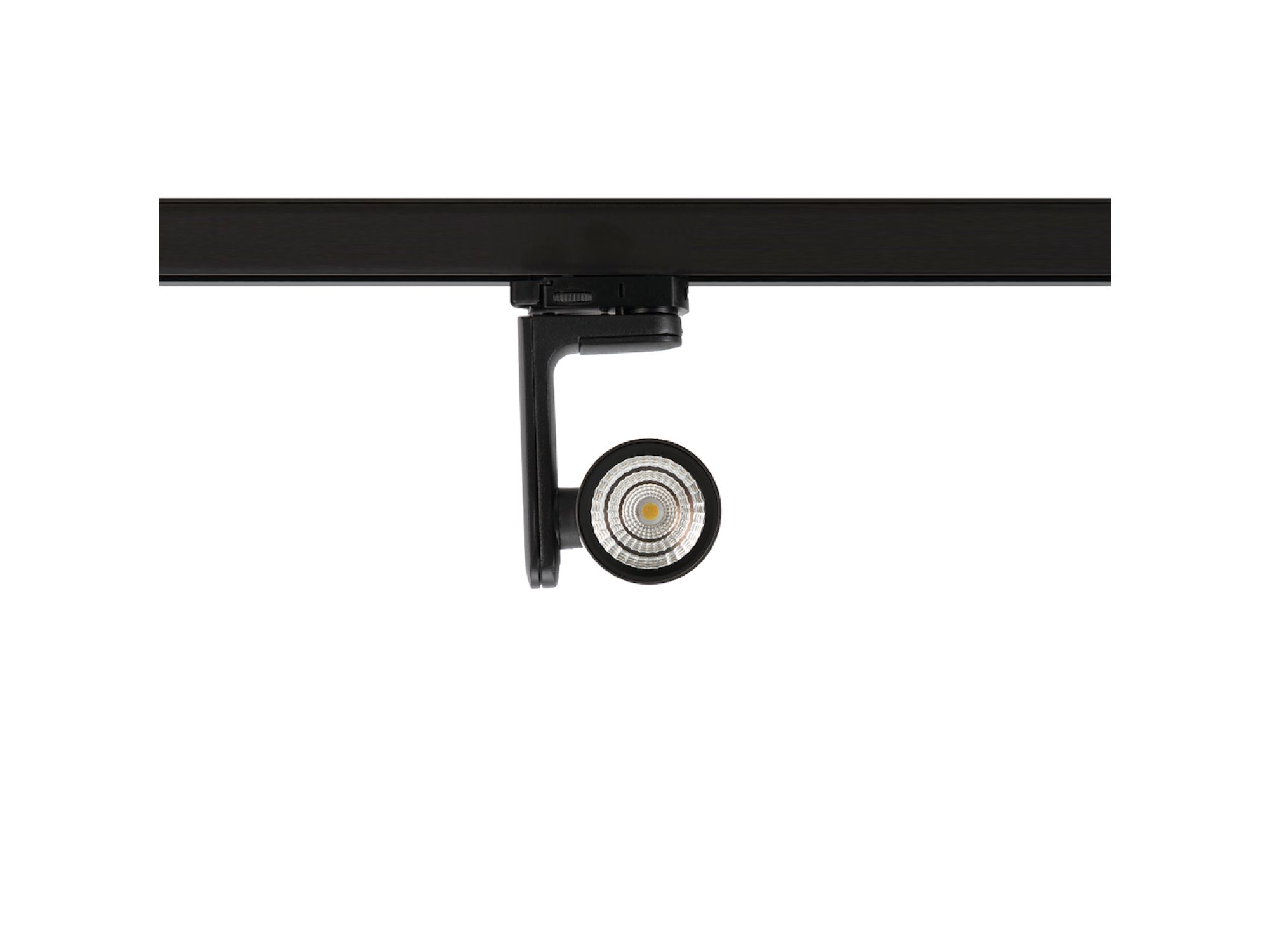 Czarny reflektor LED 10 W widok od strony modułu