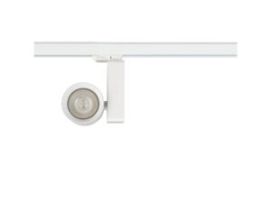Miniaturka 2 - Biały reflektor szynowy LED 35 W z przodu zamocowany na szynie