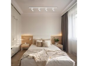 Miniaturka 6 - Biały reflektor LED do szyn jednofazowych w aranżacji wnętrza