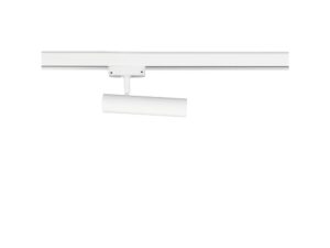 Miniaturka 4 - Biały reflektor szynowy 7 W, detal aluminiowej głowicy