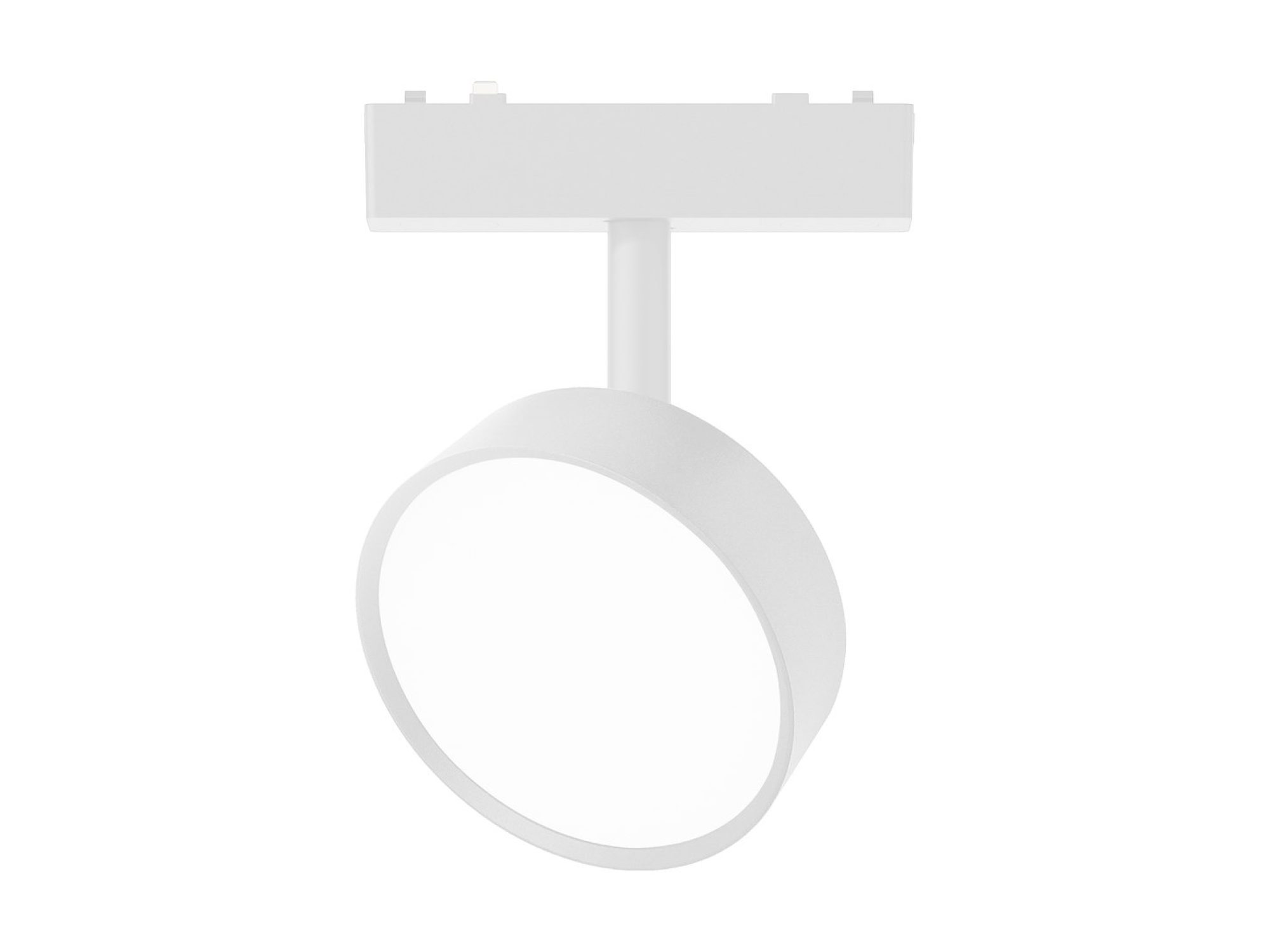 Biały reflektor szynowy magnetyczny 9 W na jasnym tle