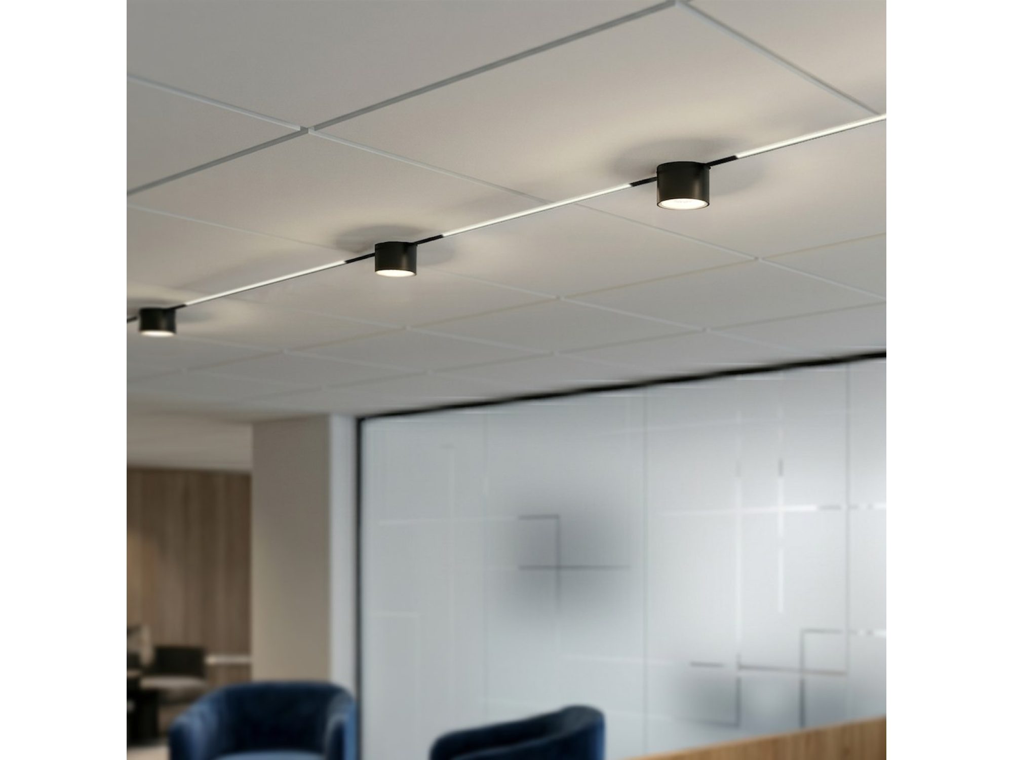 Reflektory szynowe magnetyczne LED 7 W w oświetleniu biura