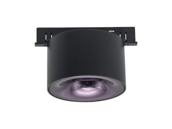 Reflektor szynowy magnetyczny LED 7 W czarny – widok z soczewką