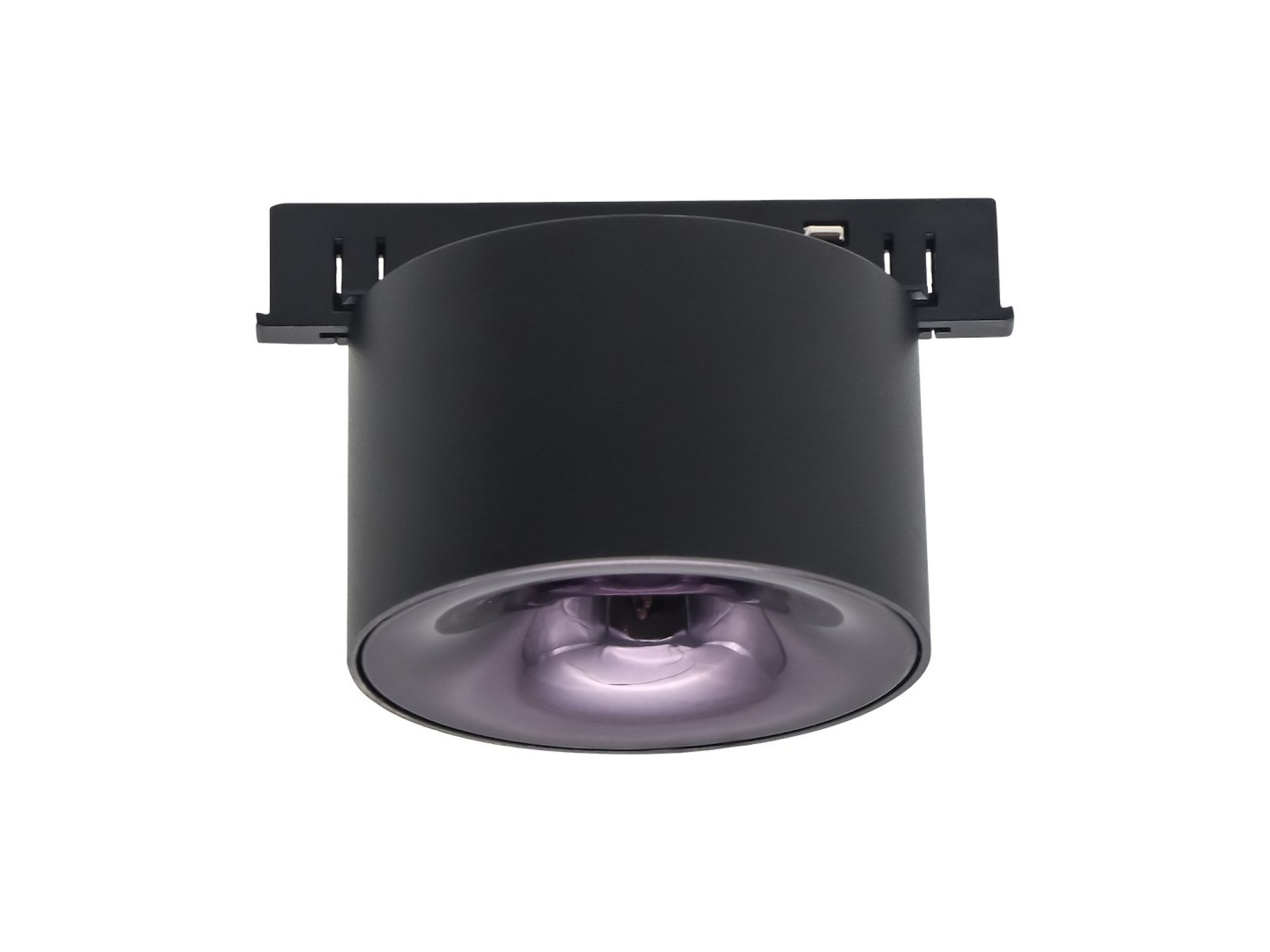 Reflektor szynowy magnetyczny LED 7 W czarny – widok z soczewką