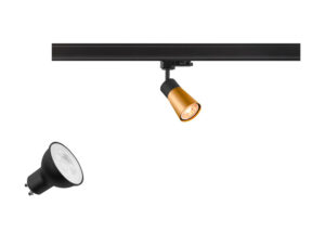 Miniaturka 4 - Czarno-złoty reflektor Puri 2.0 Cone GU10 3000 K
