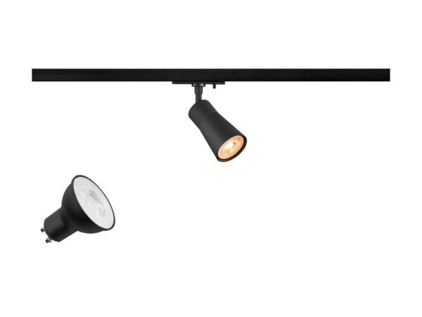 Puri 2.0 reflektor szynowy czarny 2700 K z żarówką GU10