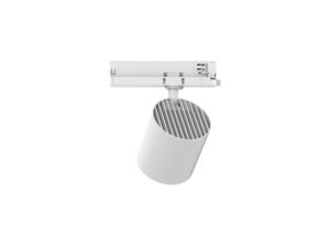 Miniaturka 2 - Reflektor szynowy Trackspot V biały, widok na tył głowicy i adapter