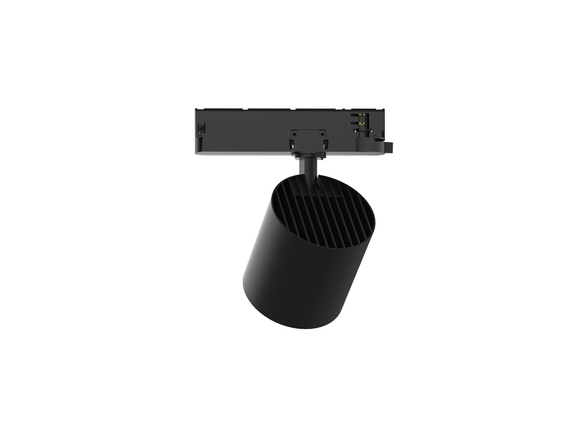 Trackspot V czarny reflektor LED widok na korpus i radiator