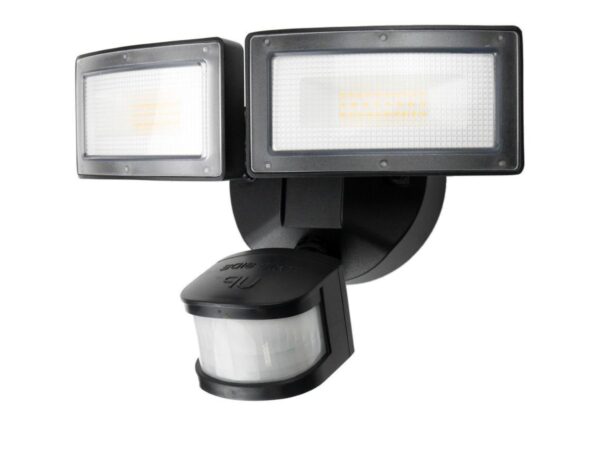 Reflektor zewnętrzny LED DUO 6556-PIR z czujnikiem ruchu – widok z przodu