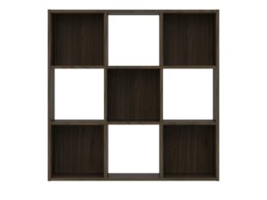Miniaturka 3 - Regał Domelio 91 cm orzech Villa – dziewięć otwartych komór z przodu