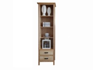 Miniaturka 4 - Regał drewniany słupek MENDOZ 59 cm – front i dwie szuflady