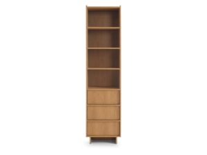 Miniaturka 4 - Regał Hanami 50 cm z otwartymi półkami i trzema szufladami – front