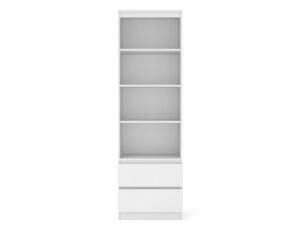 Miniaturka 7 - Regał otwarty z 2 szufladami Malvero 60 cm biały mat