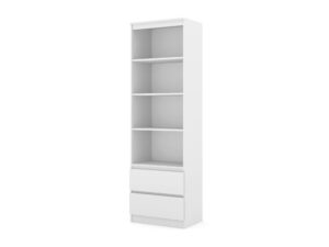 Miniaturka 1 - Regał otwarty z 2 szufladami Malvero 60 cm biały mat – zdjęcie 2